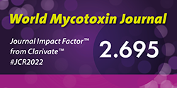 Journal Impact Factor World Mycotoxin Journal: 2.695
